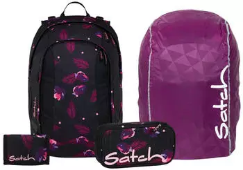Satch Air Set mit Schlamperm&auml;ppchen, Geldb&ouml;rse und Regenh&uuml;lle Mystic Nights