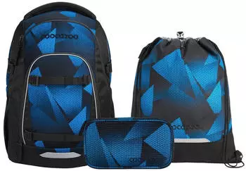 Coocazoo Mate Set mit Turnbeutel und Schlamperm&auml;ppchen Electric Ice V2