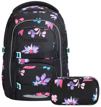 Coocazoo Porter Set mit Schlamperm&auml;ppchen Floral Artnight