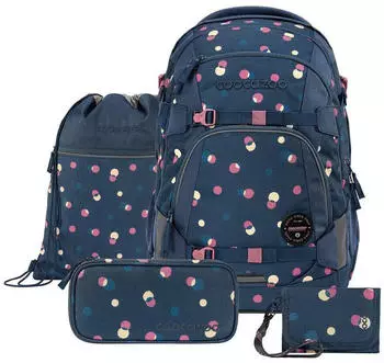 Coocazoo Mate Set mit Turnbeutel, Schlampermäppchen und Geldbörse Bubble Dreams