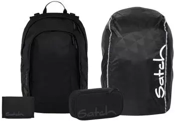 Satch Air Set mit Schlamperm&auml;ppchen, Geldb&ouml;rse und Regenh&uuml;lle Blackjack