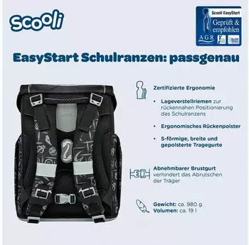 Scooli EasyStart Set Star Wars – Star Wars Themenwelt und vollständige Set-Ausstattung für den Schulstart