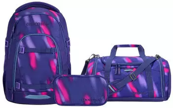 Coocazoo Mate Set mit Sporttasche und Schlampermäppchen Aurora Glow