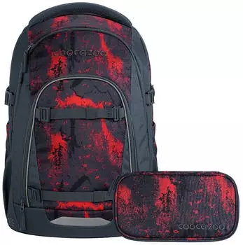 Coocazoo Mate Set mit Schlampermäppchen Broken Black