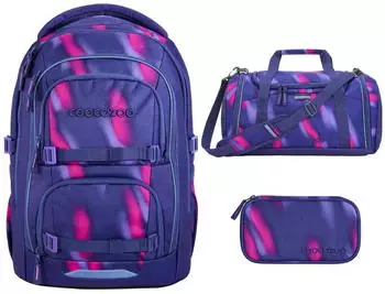 Coocazoo Porter Set mit Sporttasche und Schlamperm&auml;ppchen Aurora Glow