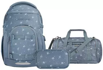 Coocazoo Byte Set mit Sporttasche und Schlampermäppchen Bloomy Daisy