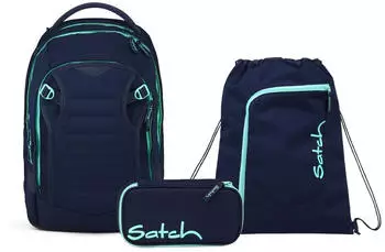 Satch Match Plus Set mit Turnbeutel und Schlampermäppchen Ocean Mint