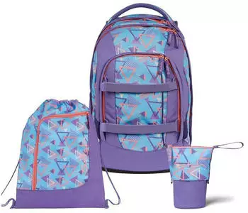 Satch Pack Set mit Turnbeutel und Pencil Slider 80s Dance