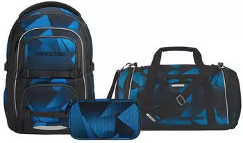 Coocazoo Porter Set mit Sporttasche und Schlamperm&auml;ppchen Electric Ice