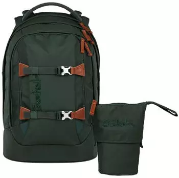 Satch Pack Set mit Pencil Slider Nordic Forest Green