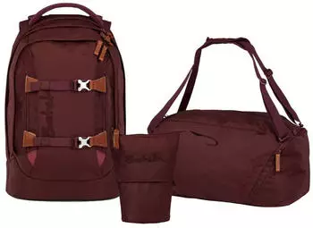 Satch Pack Set mit Sporttasche und Pencil Slider Nordic Ruby