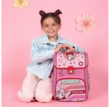 Scooli EasyStart Set Minnie Mouse – Ergonomisches Tragesystem entlastet den Kinderrücken nachhaltig