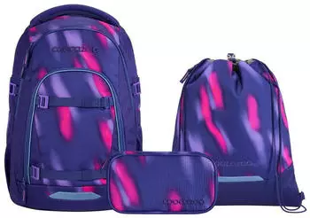 Coocazoo Mate Set mit Turnbeutel und Schlamperm&auml;ppchen Aurora Glow