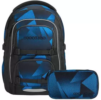 Coocazoo Porter Set mit Schlampermäppchen Electric Ice V2