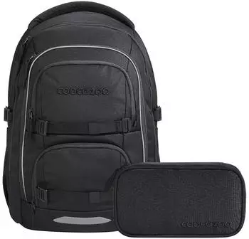 Coocazoo Porter Set mit Schlamperm&auml;ppchen Black Coal