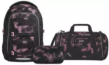 Coocazoo Porter Set mit Sporttasche und Schlamperm&auml;ppchen Pink Illusion