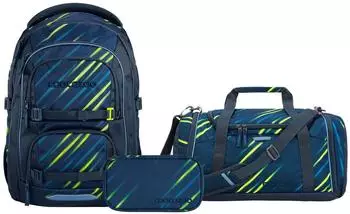 Coocazoo Porter Set mit Sporttasche und Schlamperm&auml;ppchen Fast Lime