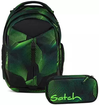 Satch Match Set mit Schlamperm&auml;ppchen Seismic Green