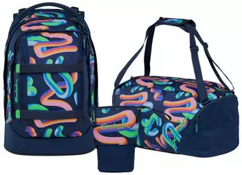Satch Pack Set mit Sporttasche und Pencil Slider Crazy Twist