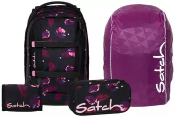 Satch Pack Set mit Schlamperm&auml;ppchen, Regenh&uuml;lle und Geldb&ouml;rse Mystic Nights