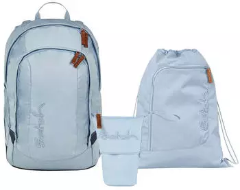 Satch Air Set mit Turnbeutel und Pencil Slider Nordic Ice Blue