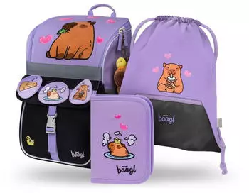 Baagl Zippy Set 3-teilig Capybara