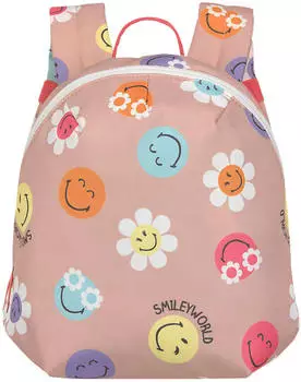 L&auml;ssig Kindergartenrucksack Tiny SmileyWorld dusty rose