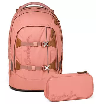 Satch Pack Set mit Schlampermäppchen Nordic Coral