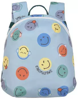 L&auml;ssig Kindergartenrucksack Tiny SmileyWorld blue