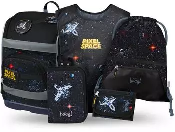 Baagl Zippy Set 5-teilig Pixel Space