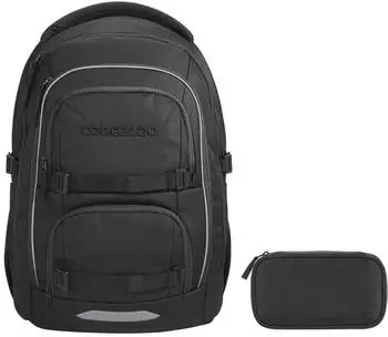 Coocazoo Porter Set mit Schlamperm&auml;ppchen Black Coal V2