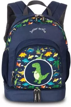 Fabrizio Junior Active Kinderrucksack Dinosaurier, navy (20616)