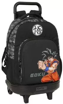 Safta Dragon Ball Rucksack mit Rollen, schwarz, Kinder, 33L (622622918-UNIT)