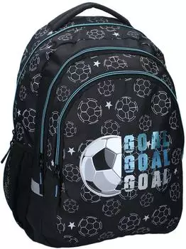 VadoBag Studio V Top Scorers Schulrucksack, Fu&szlig;ball, schwarz, 44cm