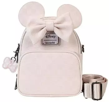 Loungefly Minnie Mouse karierter Mini-Rucksack & Umhängetasche, wandelbar (WDTB3129)
