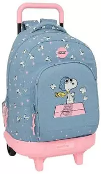 Safta Snoopy Peanuts Trolley-Rucksack mit abnehmbarem Rucksack, Kinder (612639918)