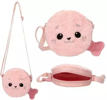 Depesche Princess Mimi Robby kleine Umh&auml;ngetasche, rosa Pl&uuml;sch (0013727)