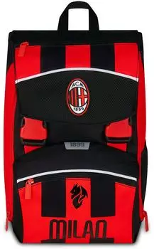 Seven Milan Schulrucksack mit Doppelfach, rot/schwarz, Kinder (20F202500-899)