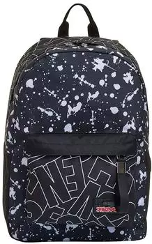 Seven iSchoolPack Cool Type Schulrucksack mit USB-Anschluss & Powerbank, schwarz (2010021B5-899)