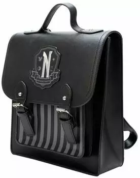 Blue Sky Studios Nevermore Satchel-Rucksack, schwarz, 31cm (WD719427)