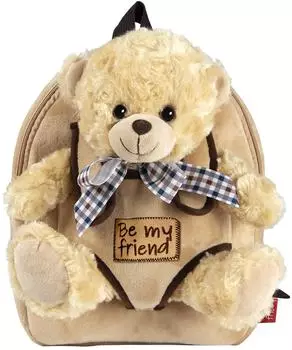 Perletti Belly Bear Rucksack mit Pl&uuml;schtier, 26cm