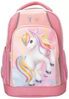 Depesche Ylvi SUGAR POP Schulrucksack Einhorn, rosa, Kinder (40x30x19cm)