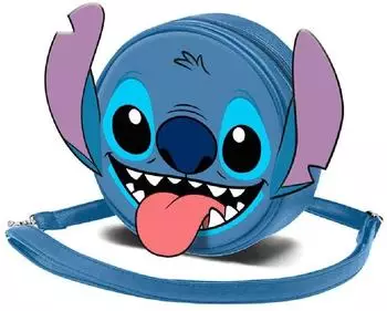 Karactermania Lilo & Stitch Zungenrunde Schultertasche, blau, Kinder
