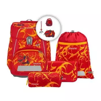 Step by Step SPACE Schulranzen-Set Dragon Toro, 5-teilig