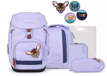 ergobag Pack Set WaldBärsucher, 6-teilig, lila (01719-40218-10)