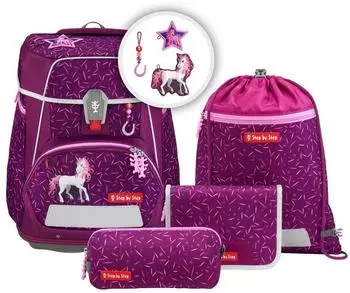 Step by Step SPACE Pretty Unicorn Nuala Schulranzen-Set, 5-teilig