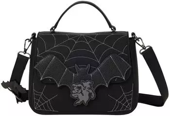 Loungefly Mickey & Minnie Spiderweb and Bats Umhängetasche