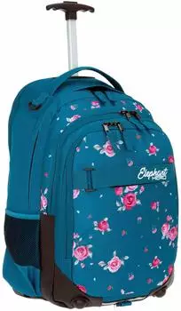 Elephant Hero Signature Schultrolley Blue Flower