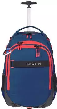 Elephant Hero Signature Schultrolley Aqua Darkblue Red Solid