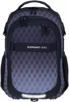 Elephant Hero Signature School Backpack Black Cube
